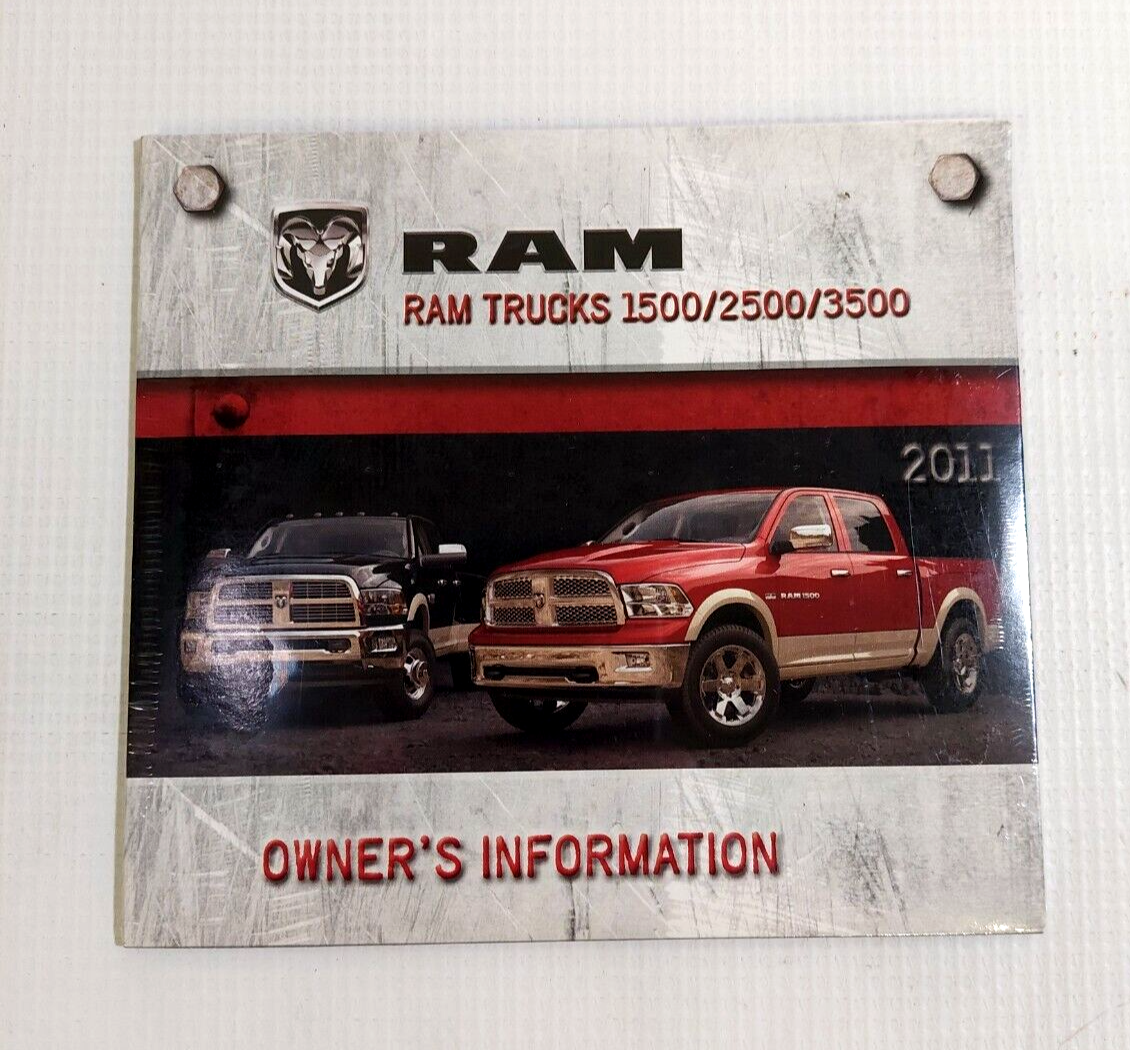 2011 DODGE RAM 1500 2500 3500 OWNER'S MANUAL BOOK SET IN CASE / WALLET & NEW DVD