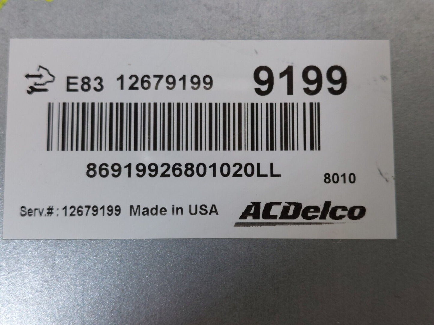11-12 CHEVY CRUZE AVEO SONIC SPARK CONTROL MODULE COMPUTER 12679199 ECM PCM OEM