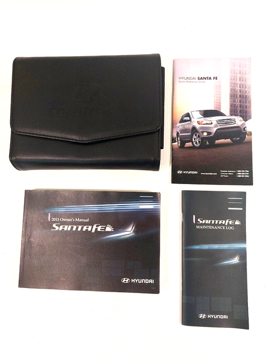 2011 11 HYUNDAI SANTAFE SANTA FE OWNER'S MANUAL BOOK SET IN WALLET/CASE